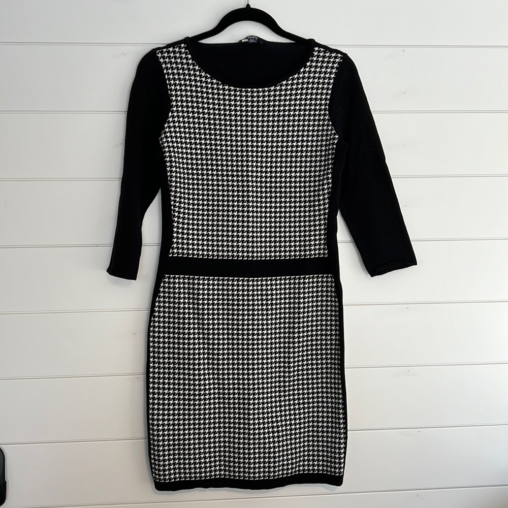 Chap’s Houndstooth Knit Dress M